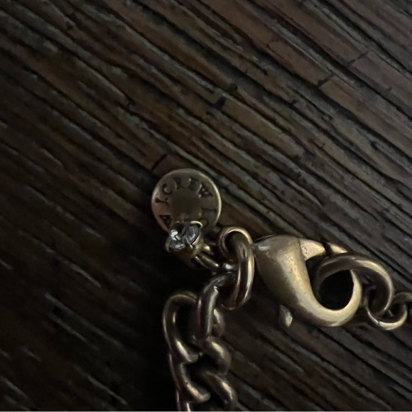 JCREW Vintage Gold and Crystal Necklace - Picture 3 of 3